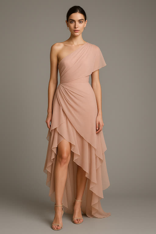 Asymmetrical dress design