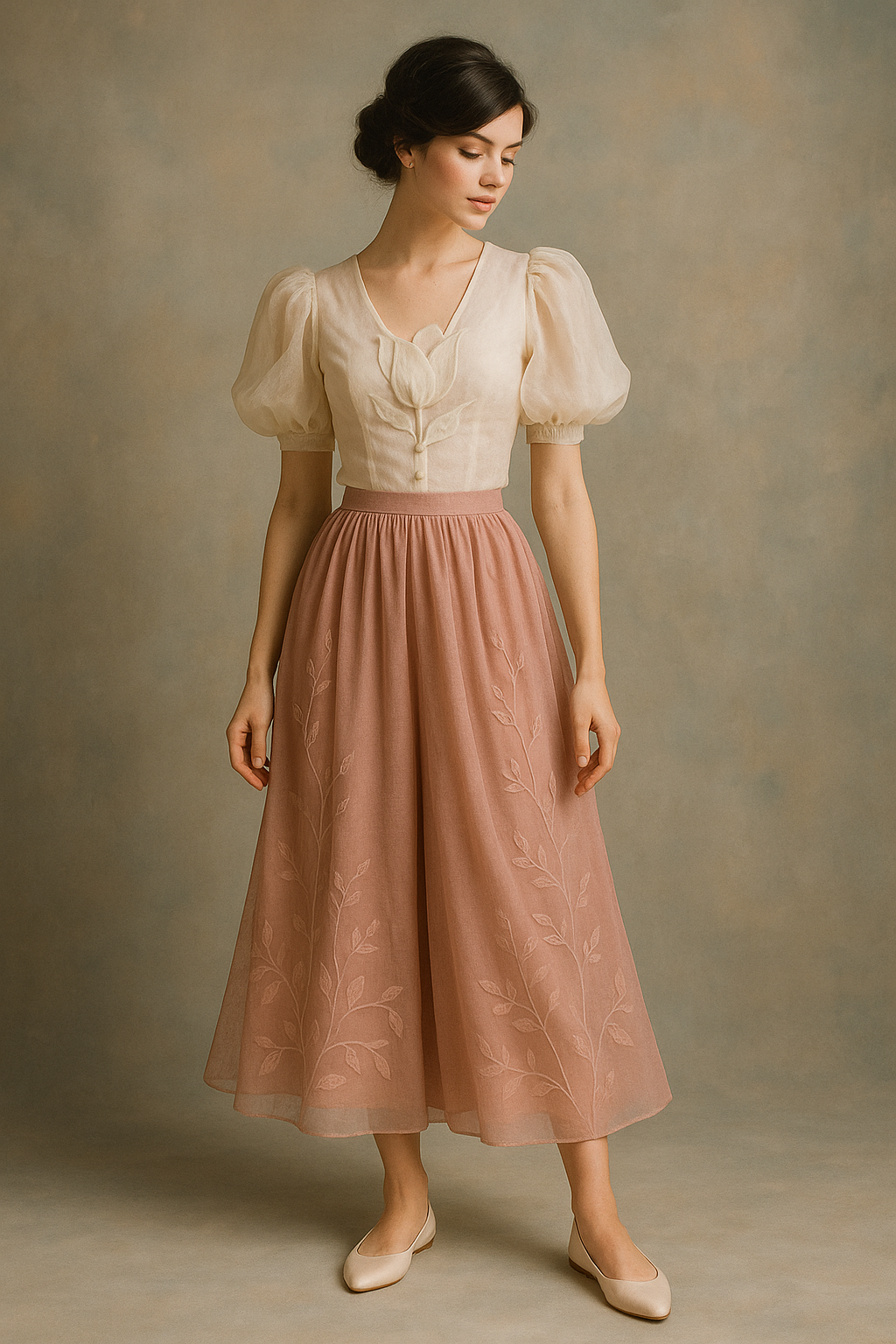 Woman wearing a dress