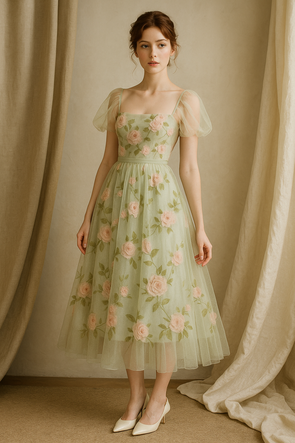 Woman wearing a dress