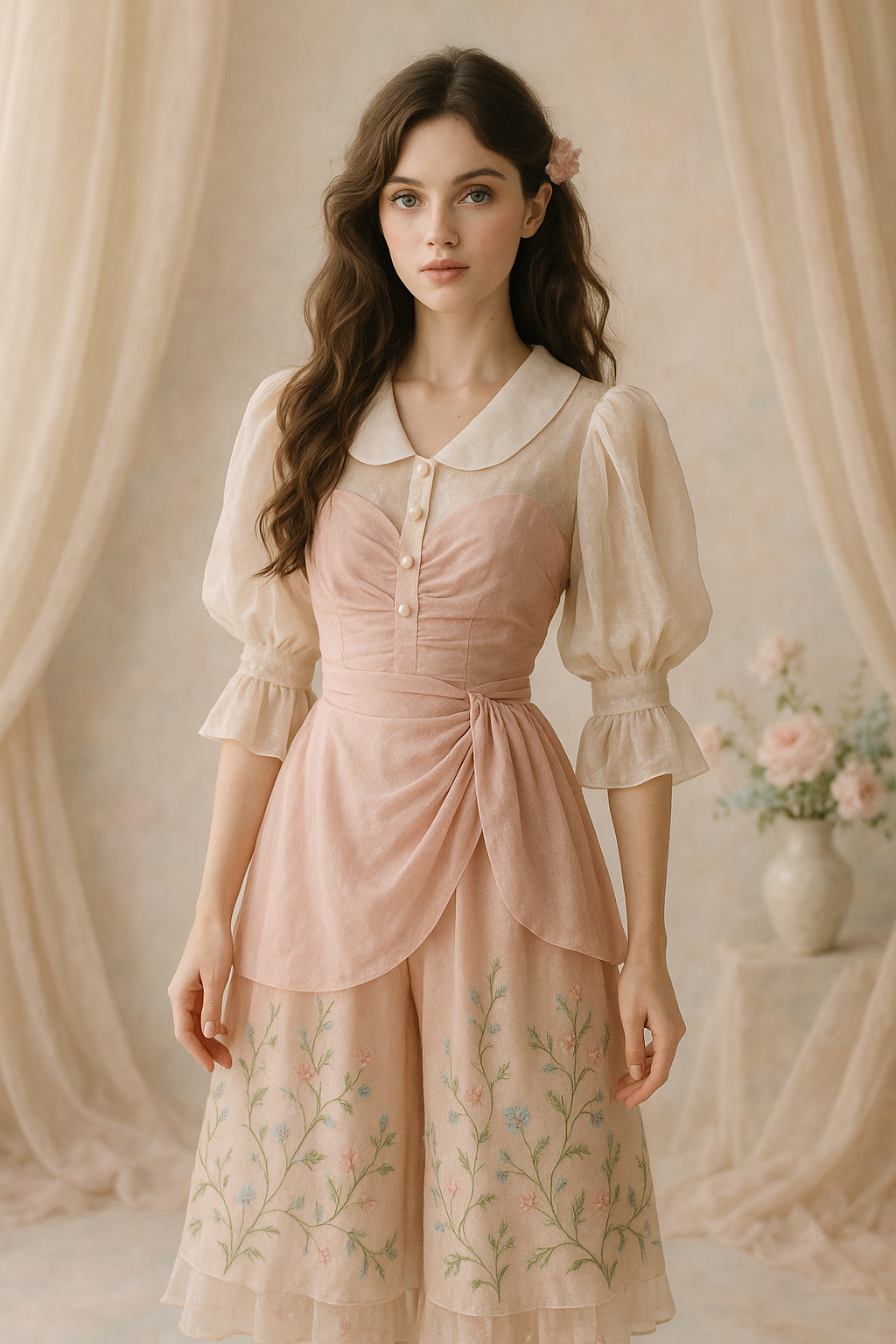Woman wearing a dress