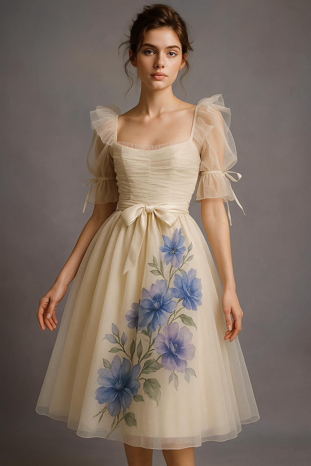 Woman wearing a dress