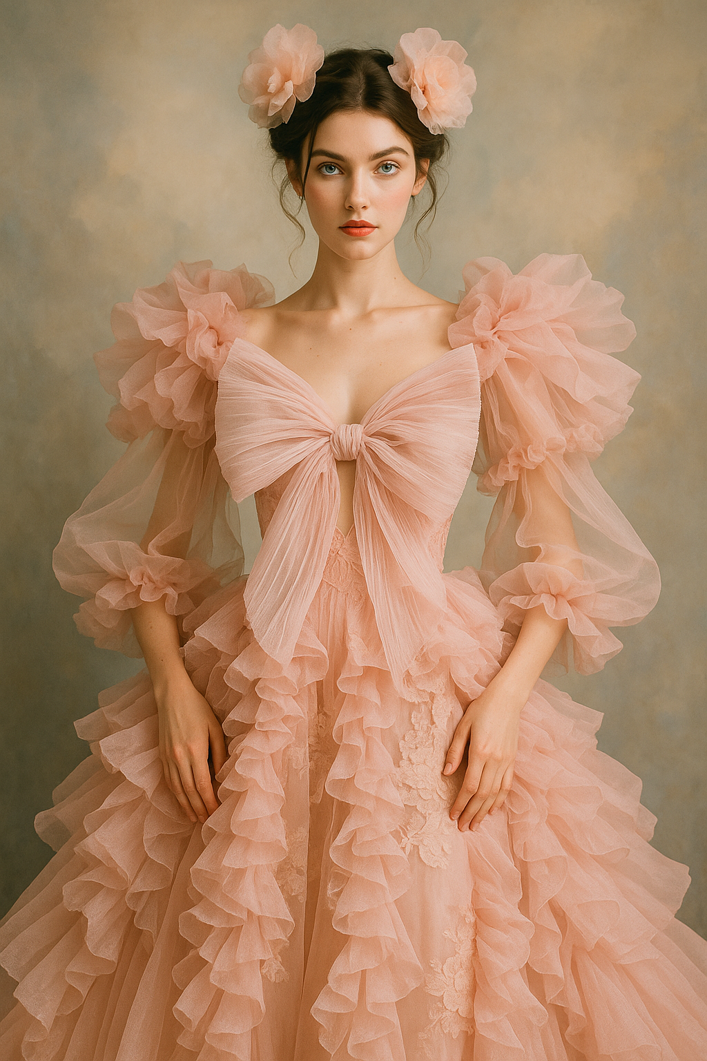 Person wearing a pink dress