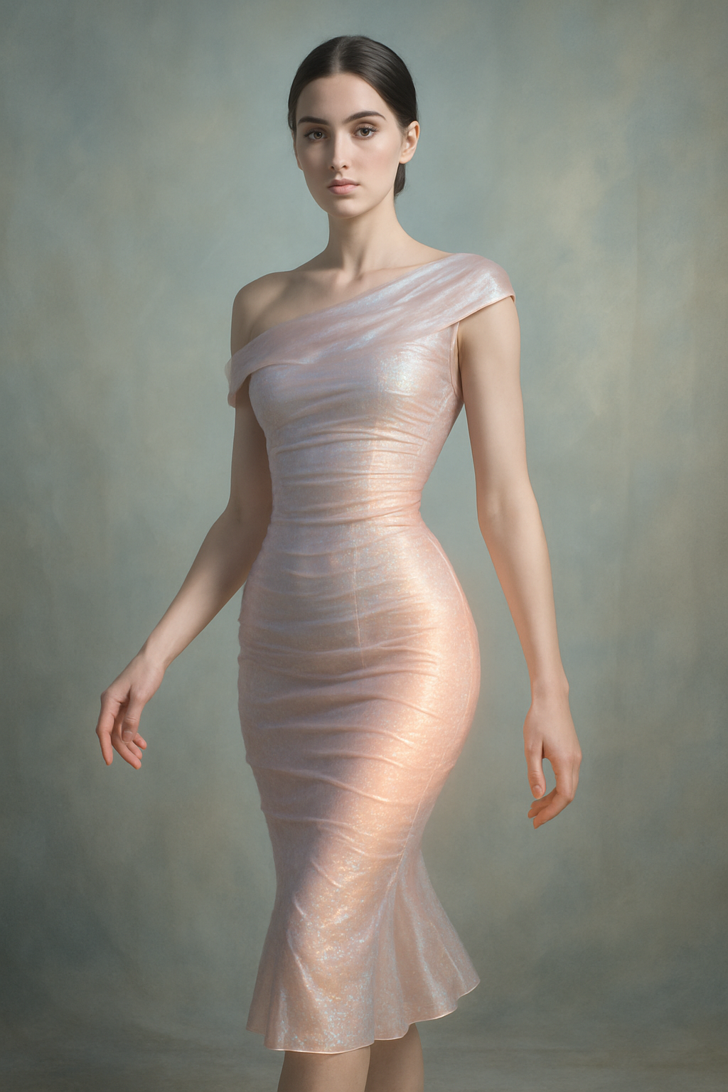 Woman wearing a dress